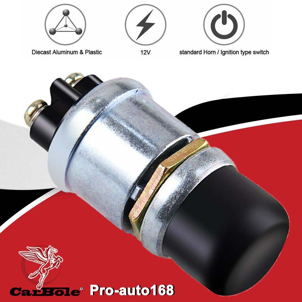 Heavy-Duty Push Button Switch Momentary Push On 50 AMP 12V 24V Ignition Starter