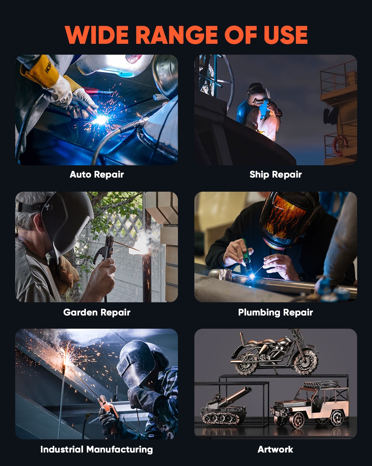 HITBOX 200A Stick Welder 110V ARC MMA Lift TIG 2-in-1 Welding Machine DIY/Gift