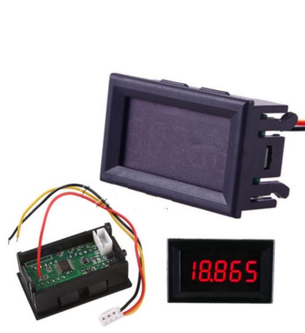 1PCS Red LED 5 Digit DC 0-4.3000-33.000V Digital Voltmeter Voltage Meter NEW