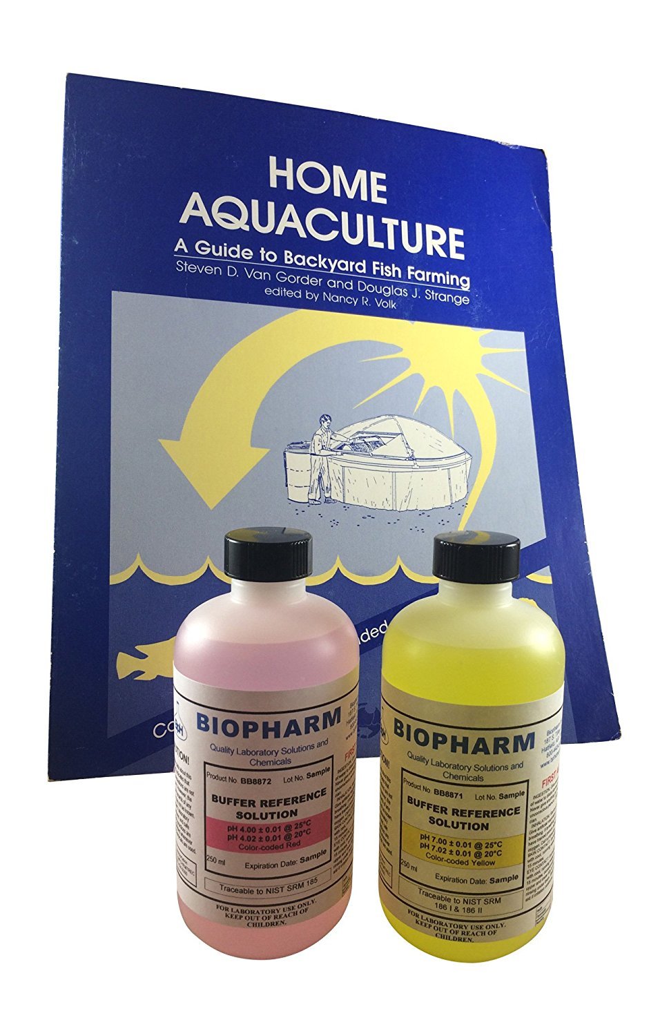 Biopharm pH Calibration Solution (3) 250 mL Bottles pH 7.0, pH 10.0 and Electrod