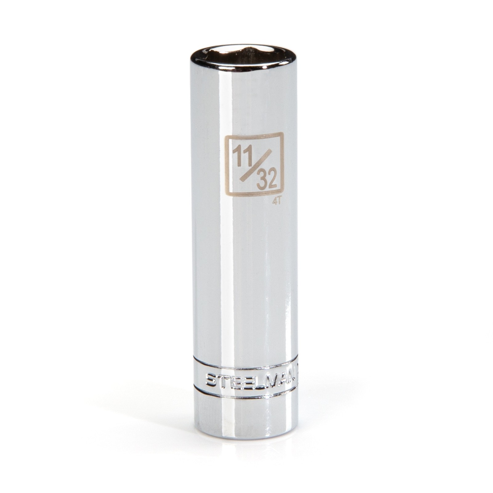 Steelman Pro 1/4-Inch Drive 11/32-Inch Deep 6-Point Socket, 78407