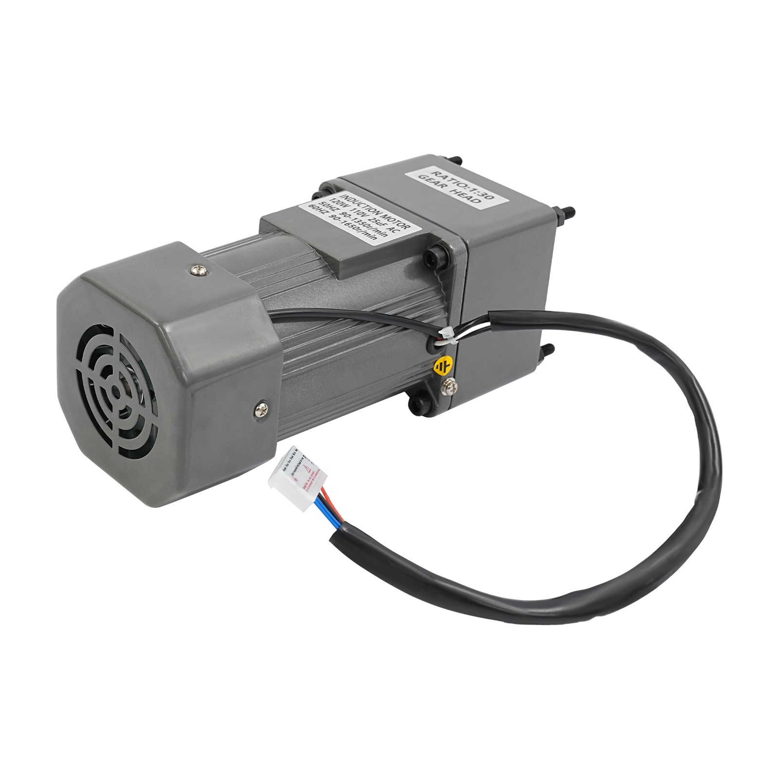 AC Gear Motor Electric Motor Variable Speed Controller 0-45 RPM 1:30 110V 120W