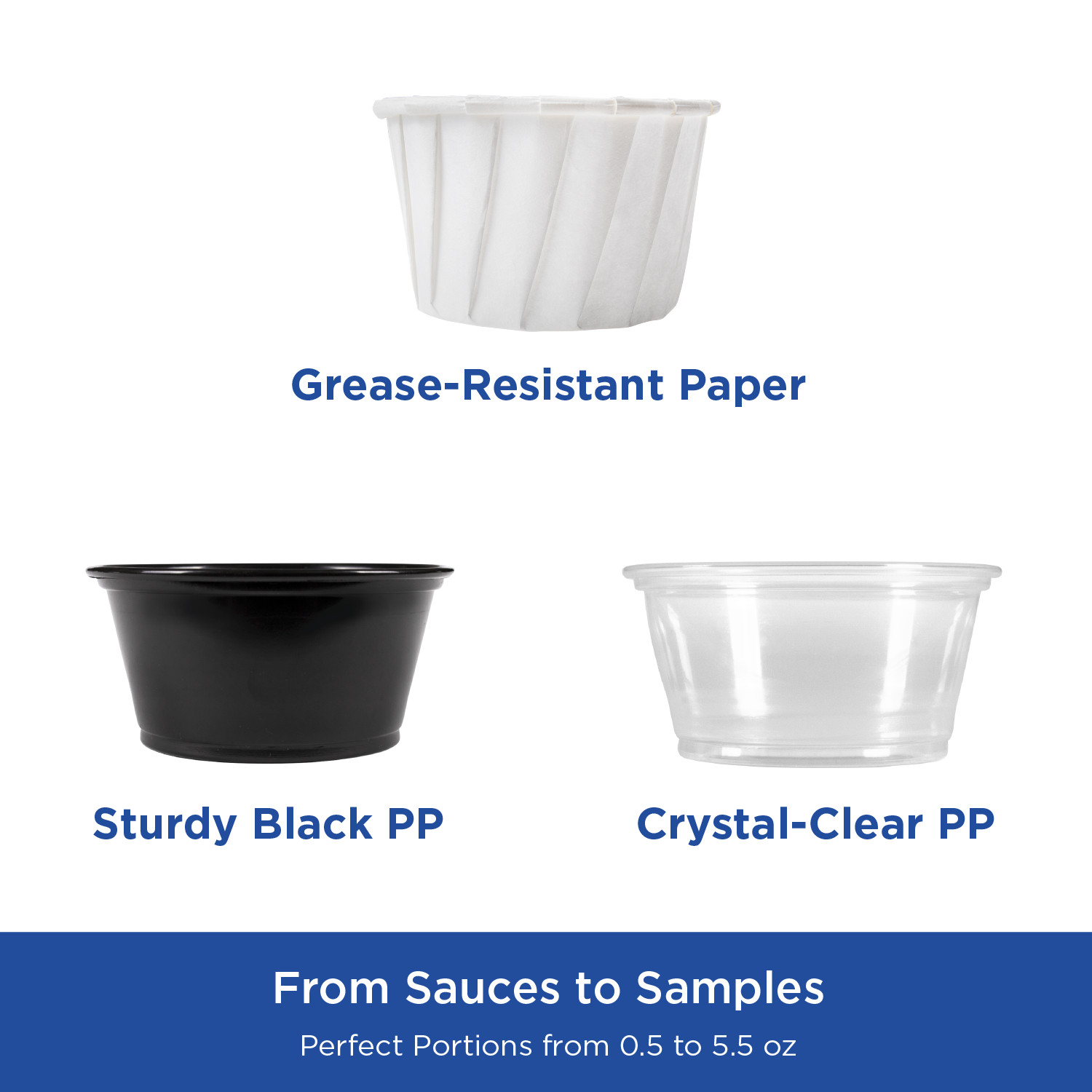 Karat 0.75oz Paper Portion Cups – 5,000 ct, FP-PPC075