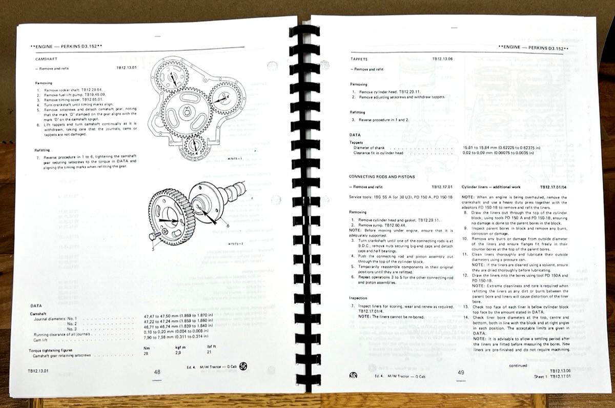 Leyland 245 262 272 282 Tractor Service Manual Repair Shop Workshop Maintenance