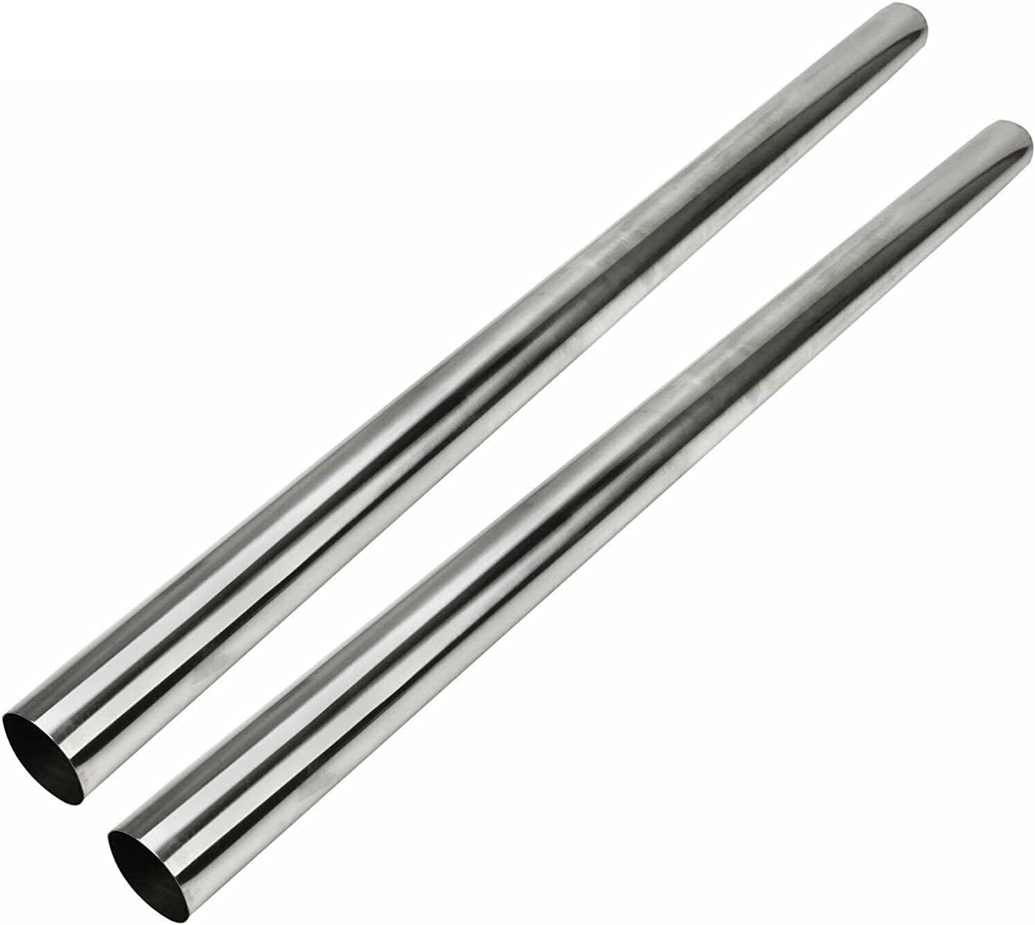 3.5 Inch Straight Pipe Stainless Steel T304 Tubing Piping 48 Inch Long 3.5″ OD T