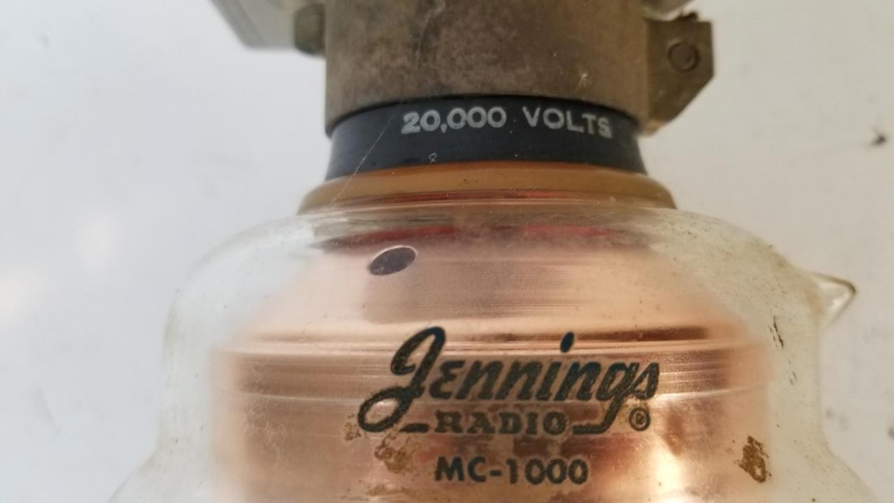 Jennings Radio MC-1000 Fixed Vacuum Capacitor 20,000 Volts
