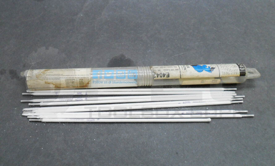 NEW PACK OF 9 BLUE DEMON E4043-125-005 STICK ELECTRODE ROD 1/8″ E4043 *READ*