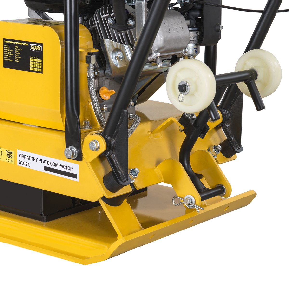 196cc Jumping Jack Plate Compactor 6.5HP Engine Tamper Dirt Soil Gravel Asphalt