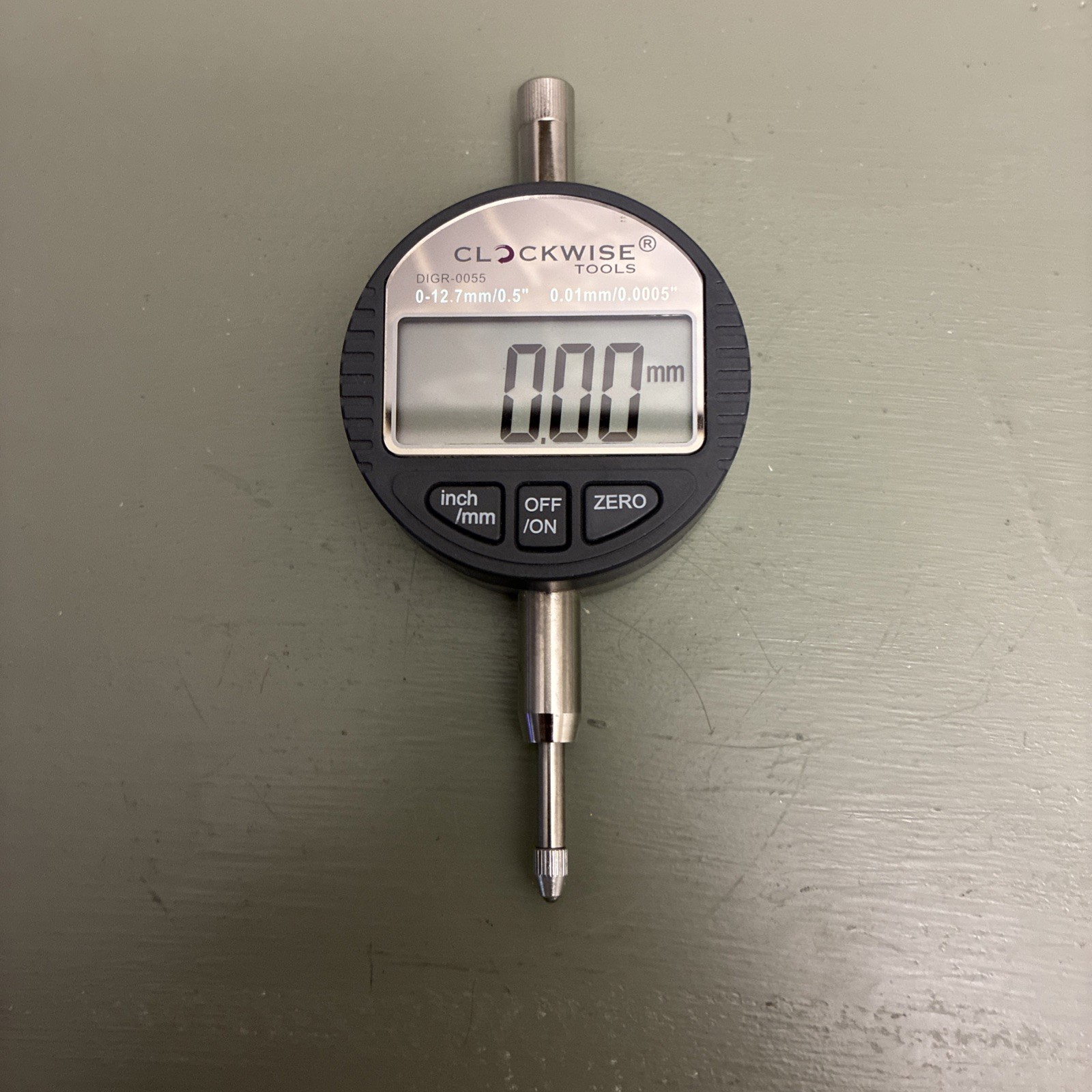 Clockwise Tools DIGR-0055C Digital Indicator 0-0.5″/12.7mm