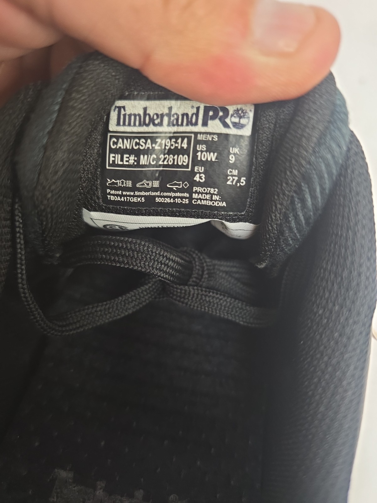 Timberland PRO Men’s TB0A417GEK5 Bridgeport Composite Toe Safety Shoe Black 10W