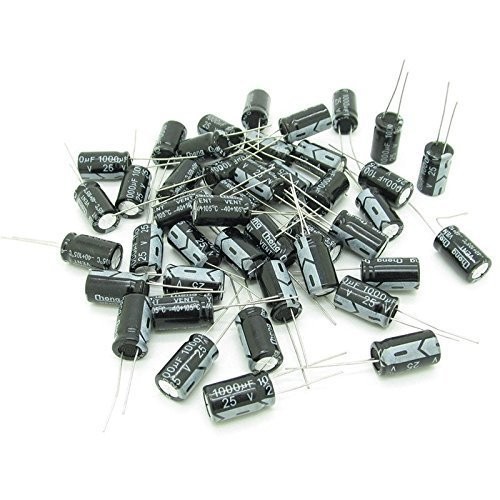 High-Quality 1000uF 25V Aluminum Capacitors – 12 Pack for Electronics Projects