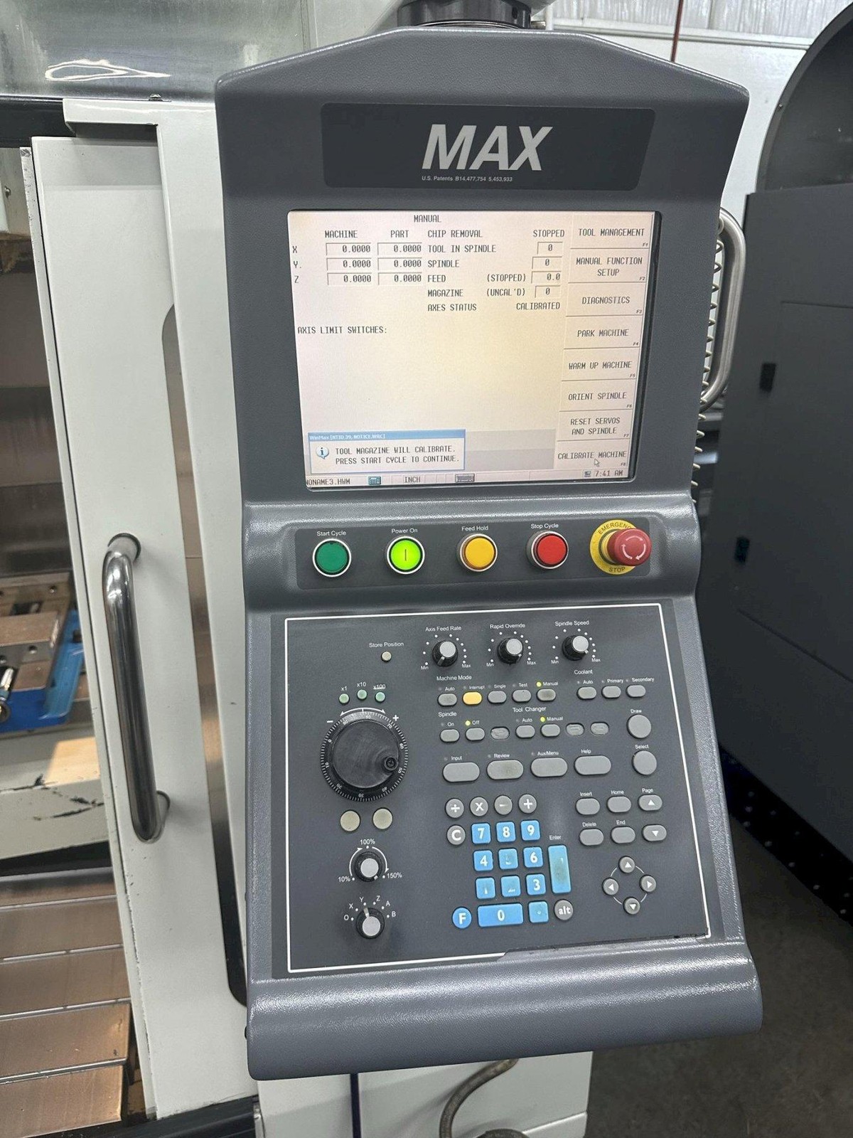 Hurco VM10 CNC Vert Mach Center, WinMax CNC, 30″ x 14″ tbl, X=26″, Y=16″, Z=20″