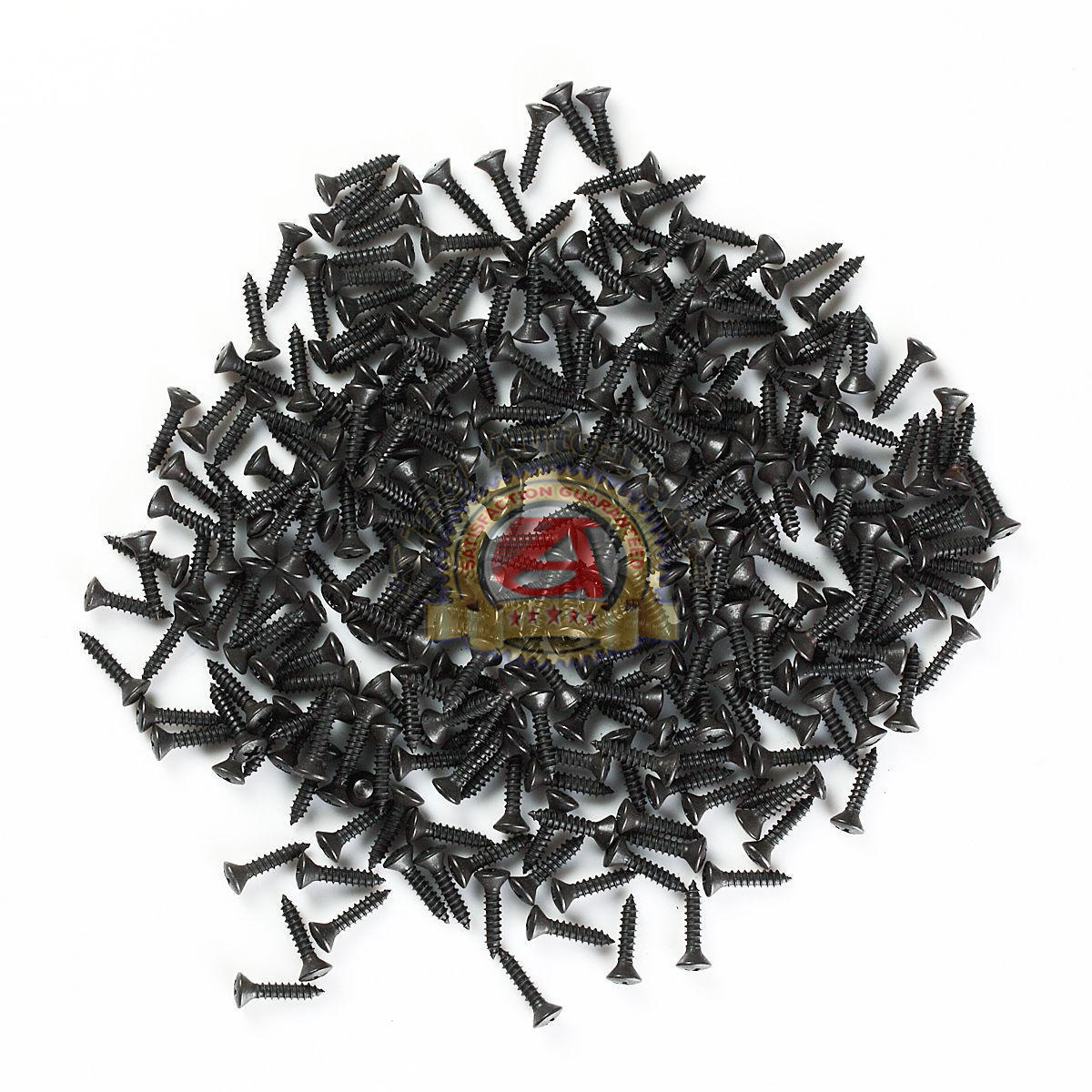 Phillips Oval Head Black Oxide Sheet Metal Screws #8 x 3/4» 500