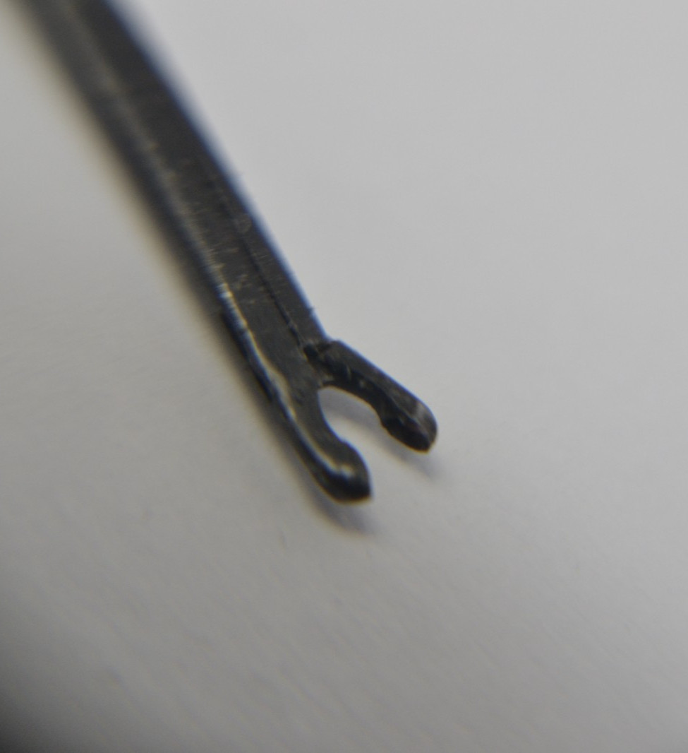 Miltex 19-2090-B Micro Ear Forceps 3-1/4 Oval 0.6 mm Wide, Ebony – Germany
