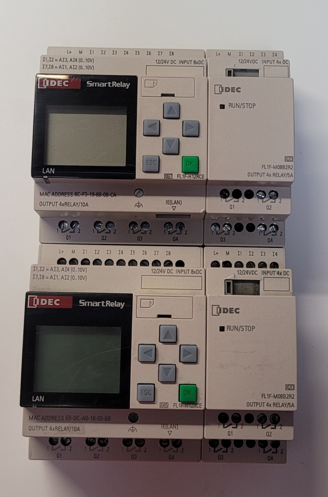 IDEC Smart Relay FL1F-M08B2R2 LOT OF 2