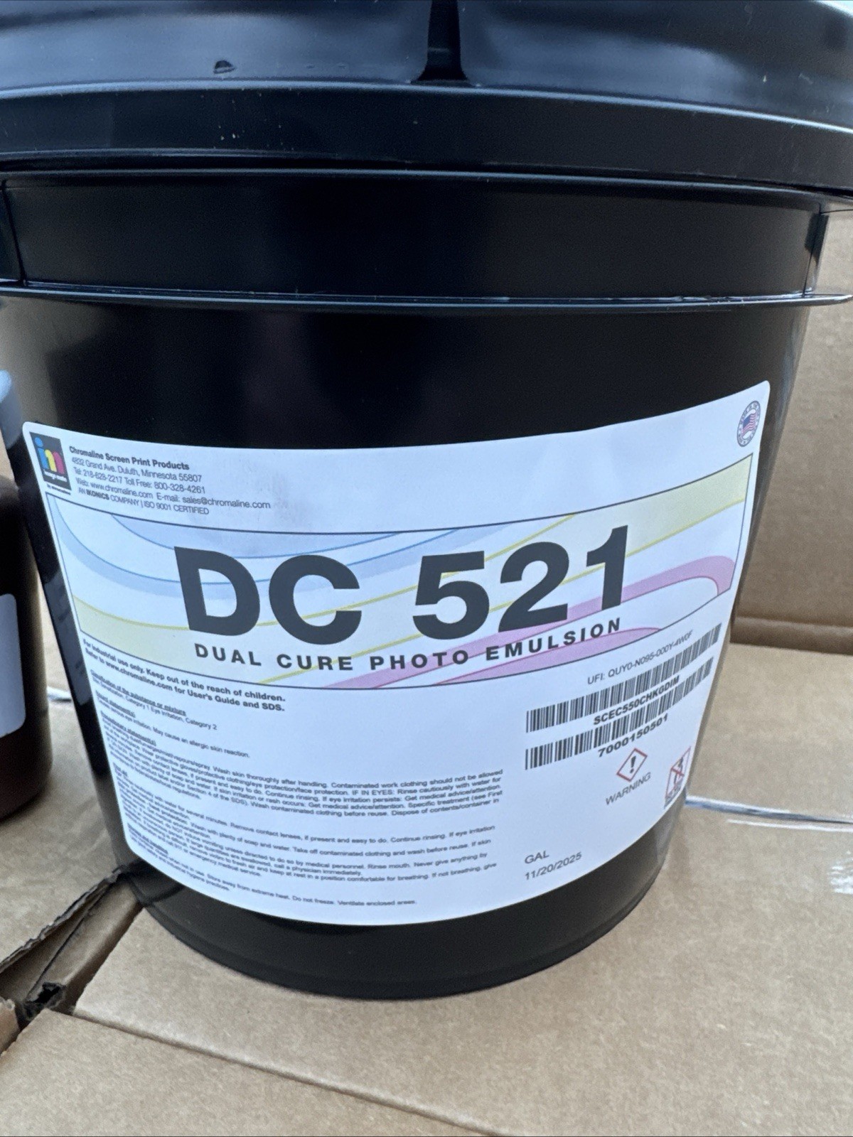 Chromaline DC 521 Dual Cure Photo Emulsion – 1 Gallon + Sensitizer