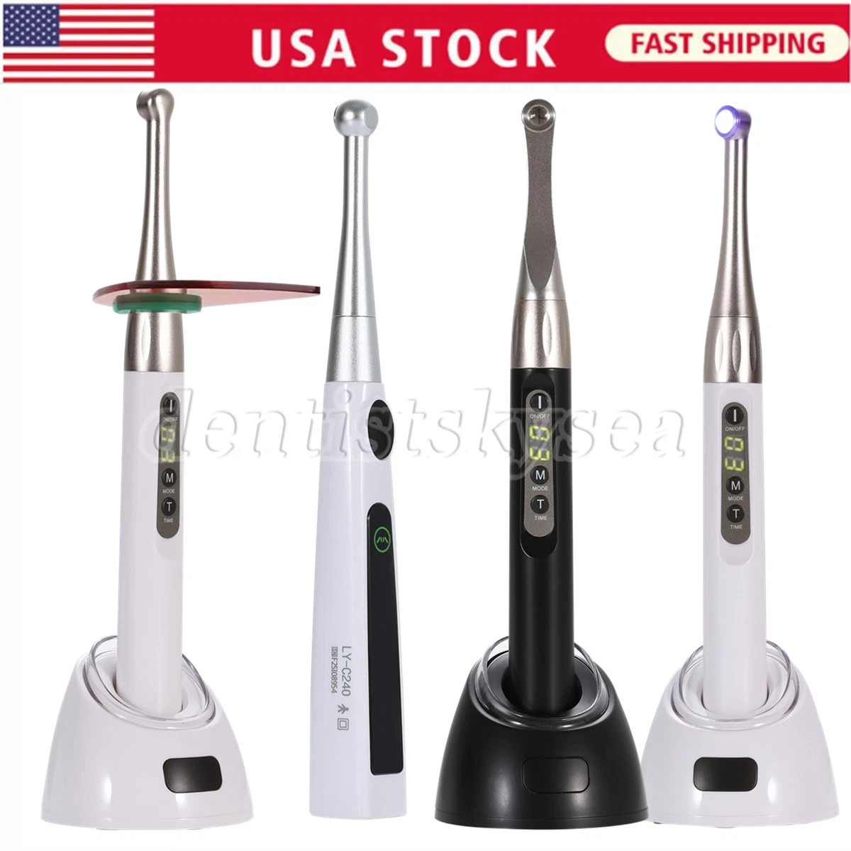 F/ NSK Dental LED High Speed Handpiece/1:5 1:1 Fiber Optic Electric Contra Angle