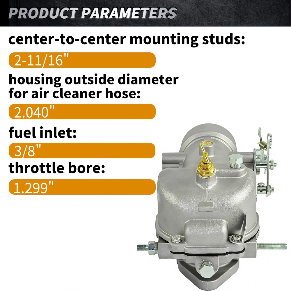 New Carburetor fits Massey Ferguson Tractors 65 3165 165, 194996M93, 517099M93