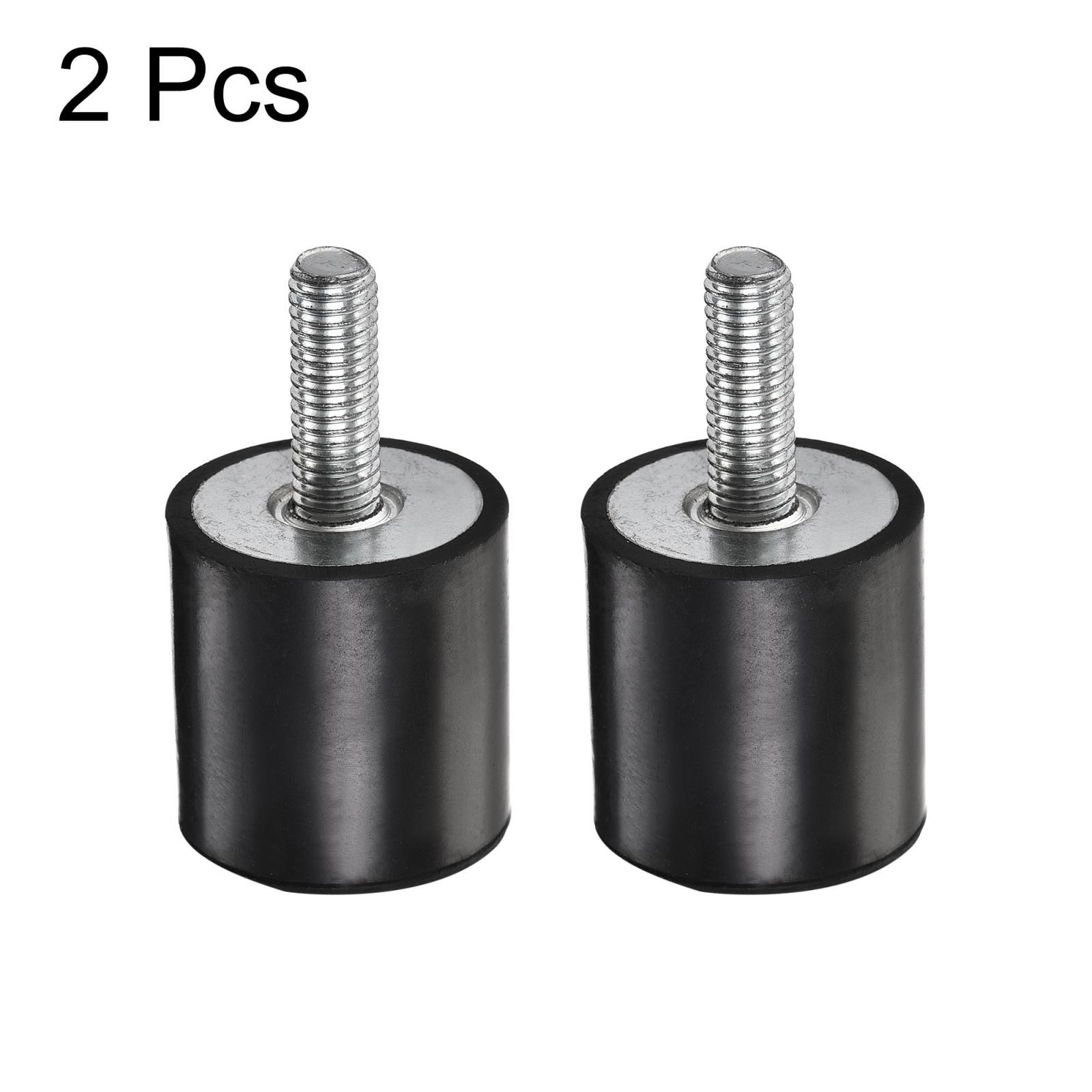 2pcs M8 Rubber Mounts Male Thread Shock Absorber for Motor Generator Compressor