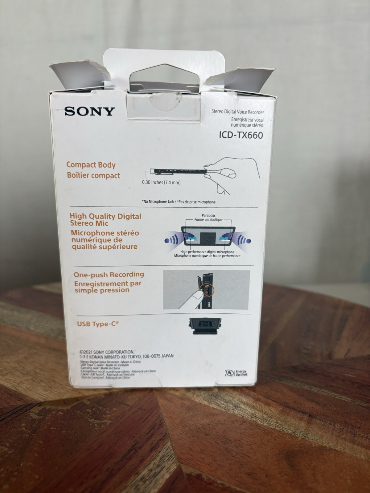 Sony ICD-TX660 16GB Ultra-Slim Digital Voice Recorder – USB-C