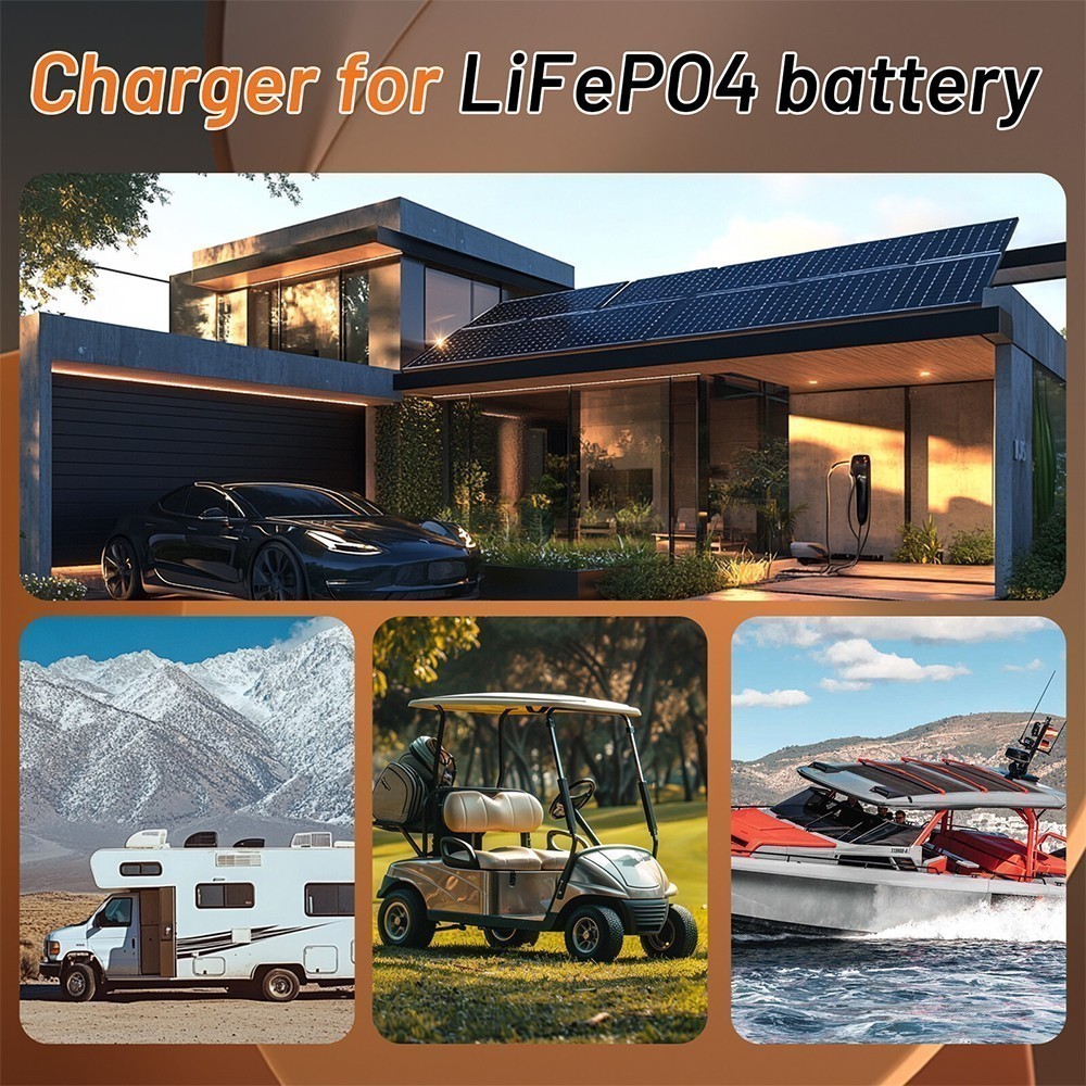 48V 100Ah CHICNOD LiFePO4 Bluetooth Lithium Battery with BMS For Solar Golf Cart