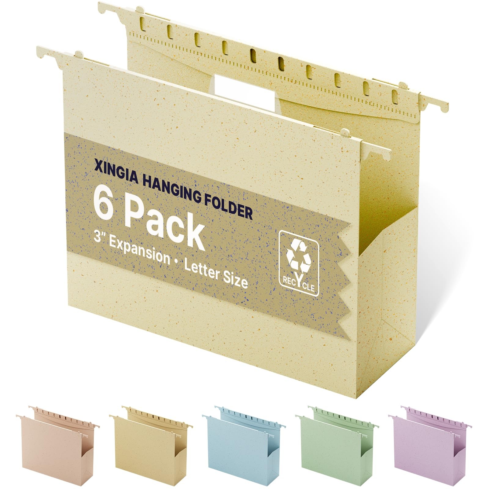 Extra Capacity Hanging File Folders, Plastic Hanging Folders for Filing Cabin…