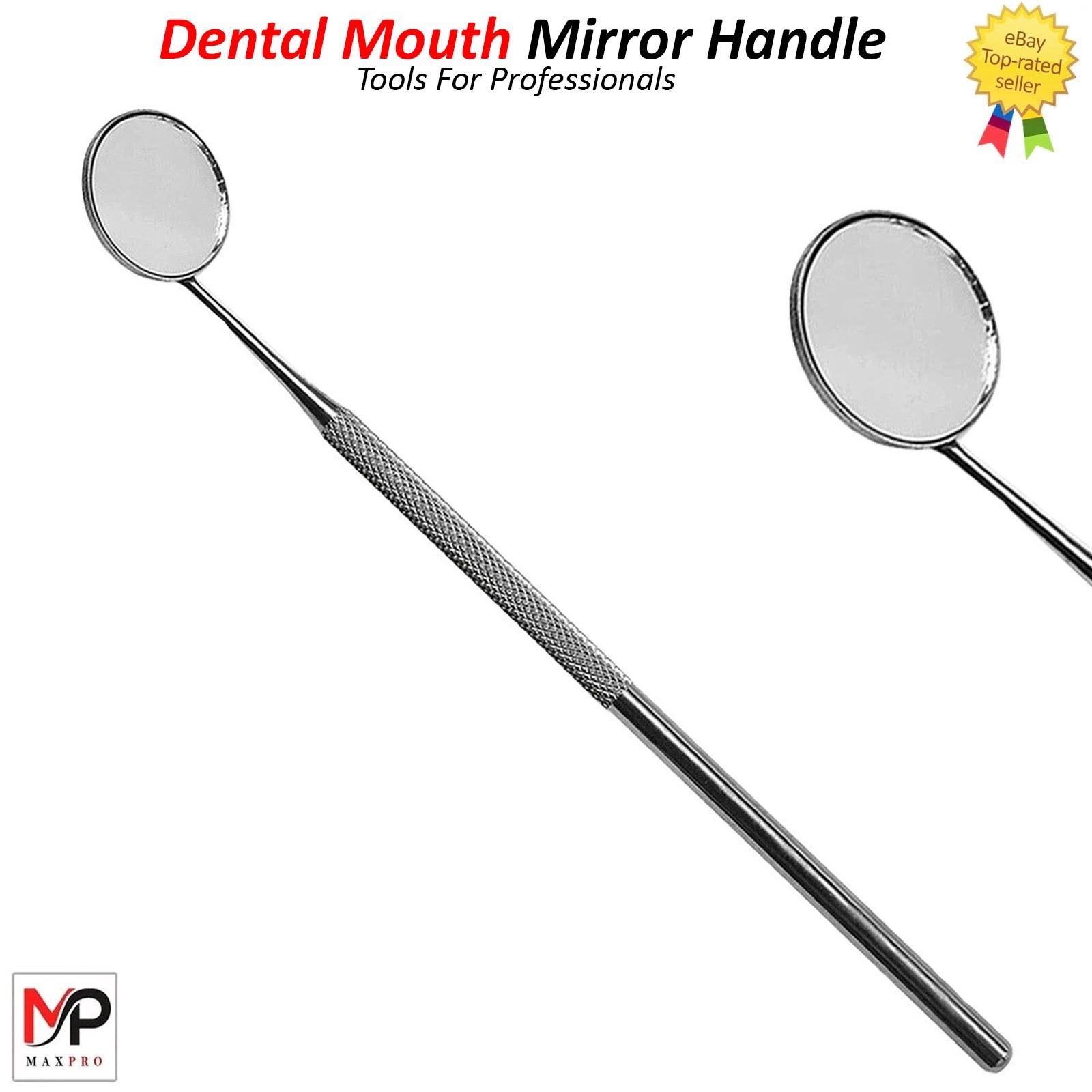 Dental Mouth Mirror #5 W/Handle For Teeth’s ENT Dental Inst German Grade