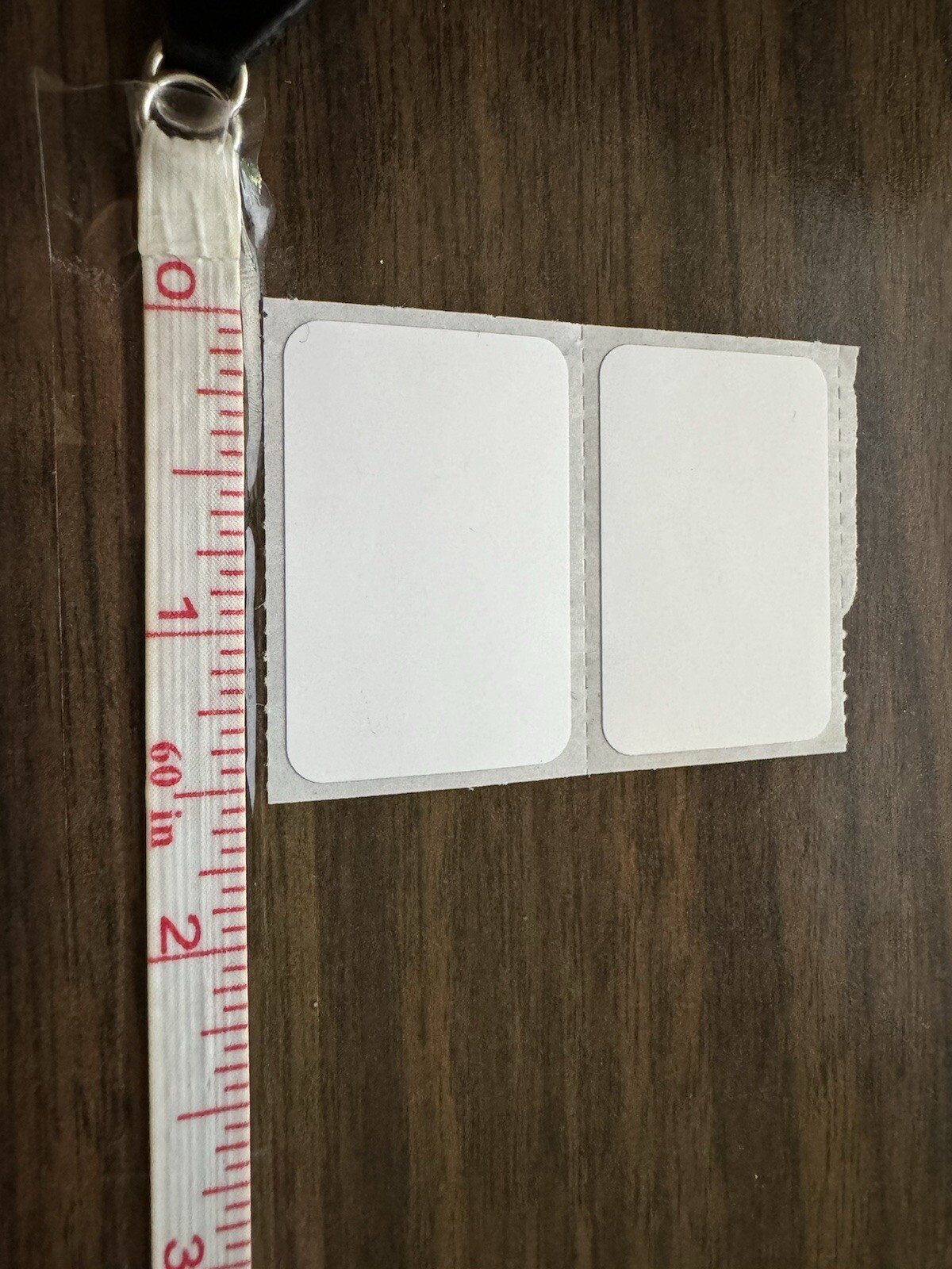100 pieces Adhesive blank white scrap labels, 1.5″x1″ synthetic material 