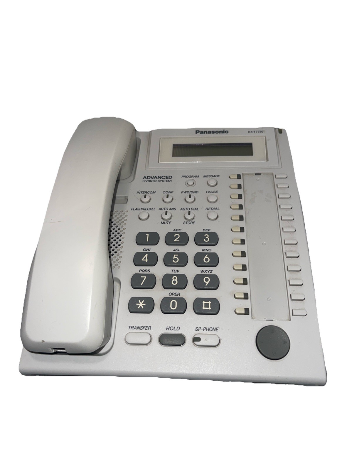 Panasonic Advanced Hybrid System KX-T7730 Digital Phone – White