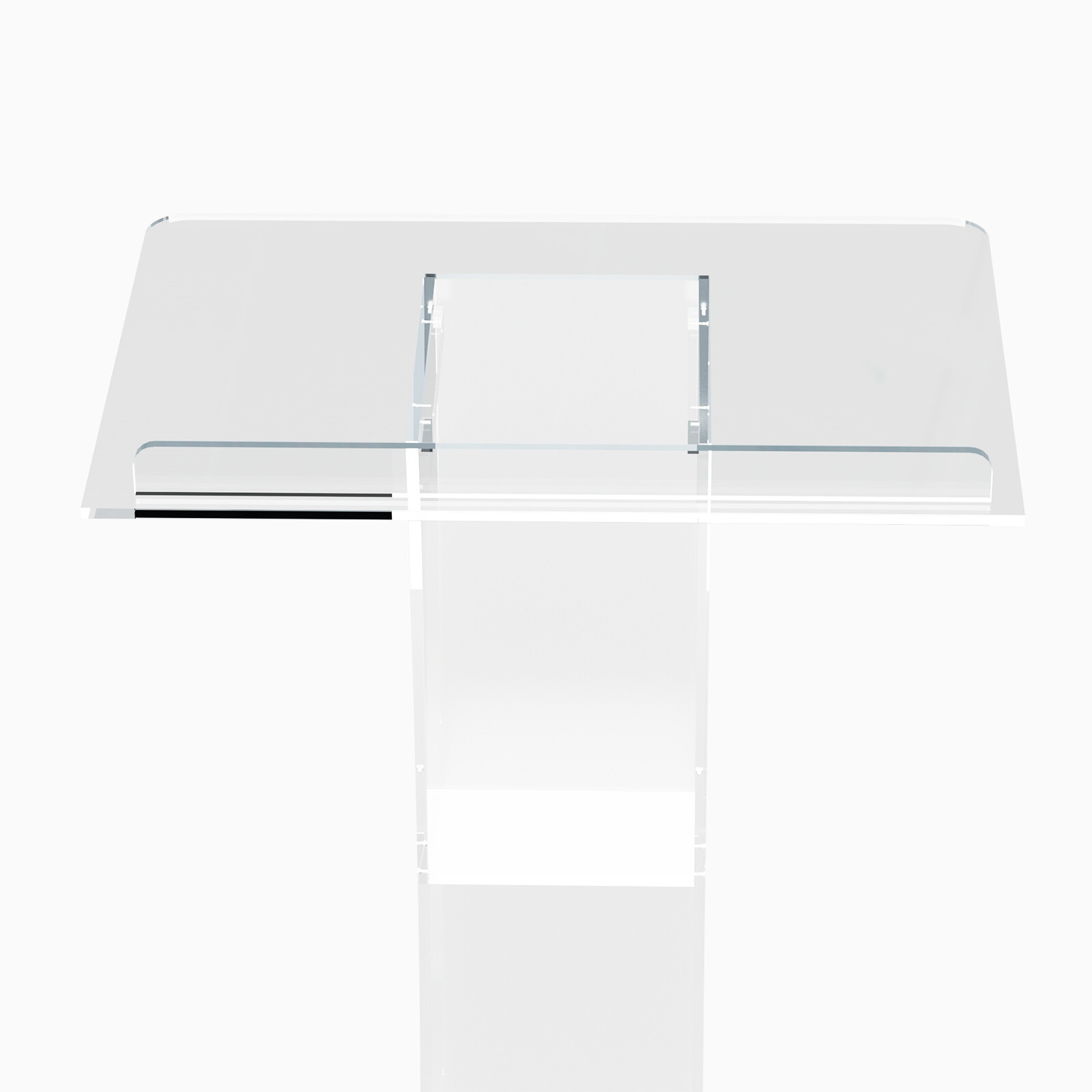 Acrylic Clear Podium Plexiglass Pulpit School Conference Church Curve Lectern