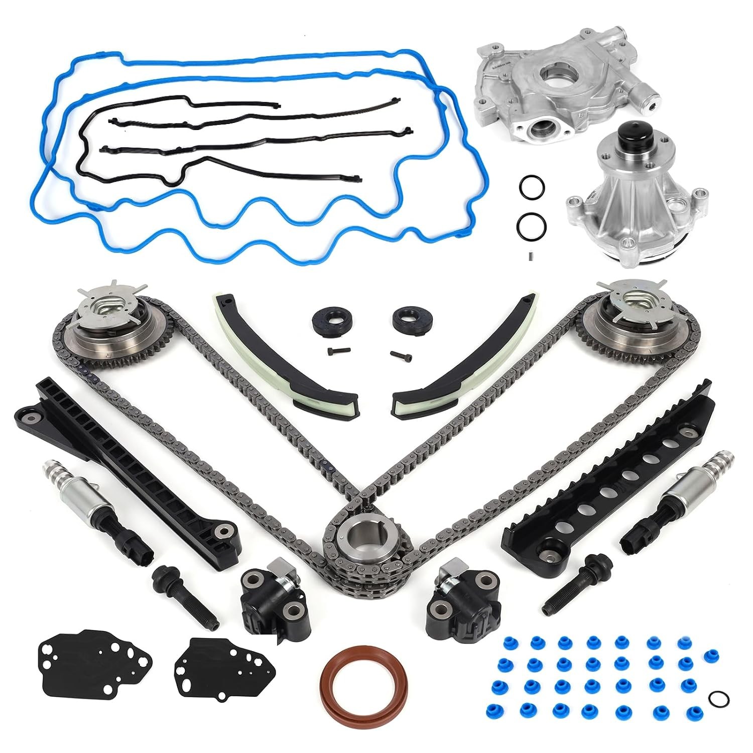 5.4 Timing Chain Kit with Water Pump & Oil Pump – Compatible with 2004-2011 Ford