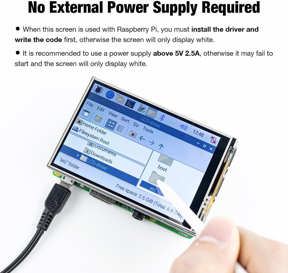 3.5 Inch 480×320 Touch Screen TFT LCD SPI Display Panel for Raspberry Pi B, B…