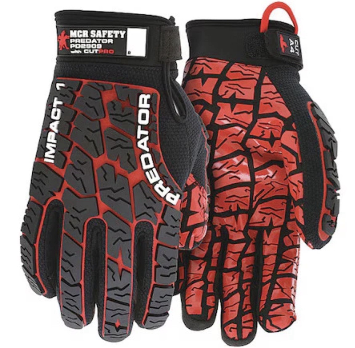 Mcr Safety Pd2909 L Predator ANSI A4, Synthetic Leather Palm New Sealed