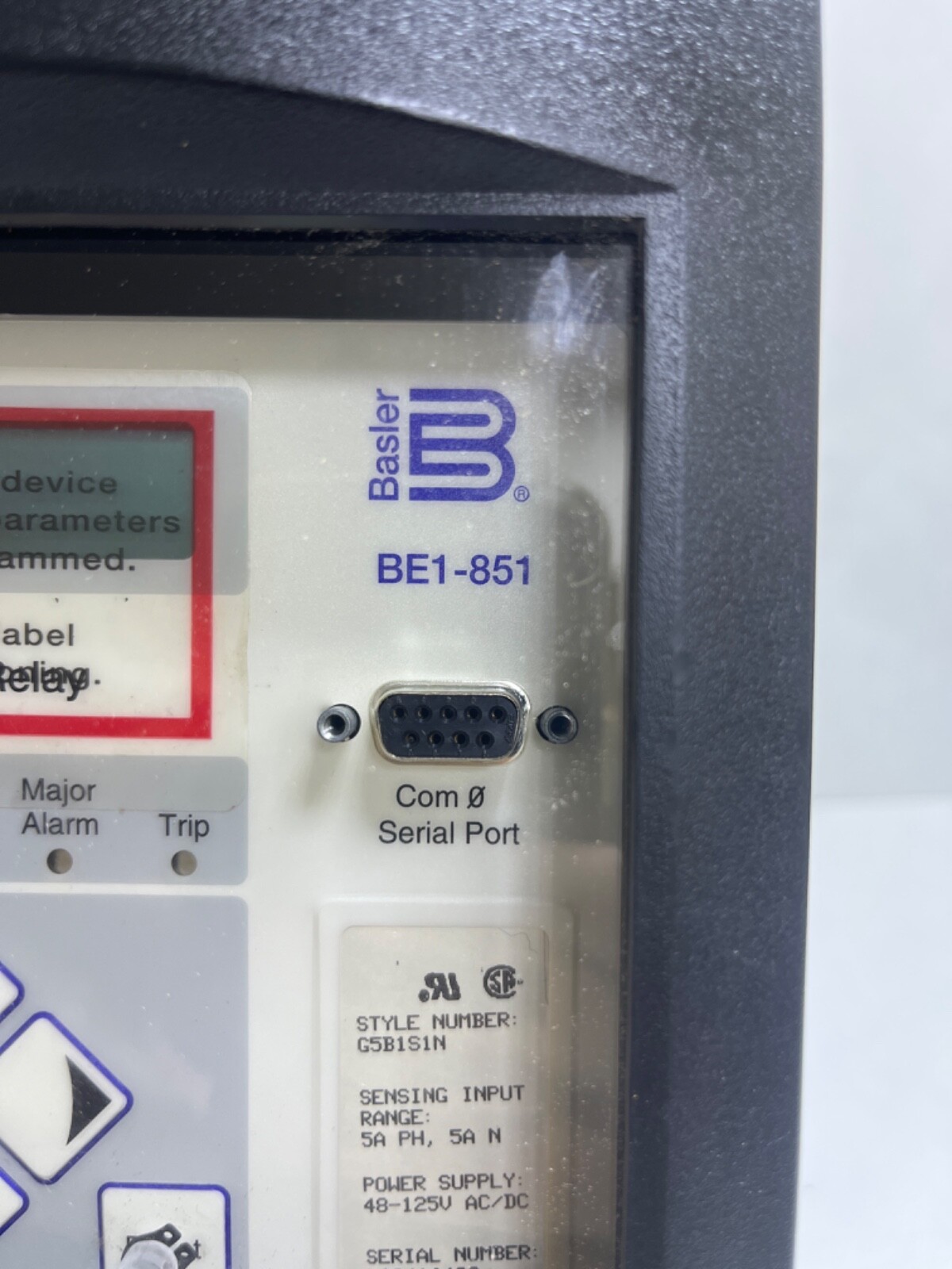 Basler Electric BE1-851 Overcurrent Protection System Relay