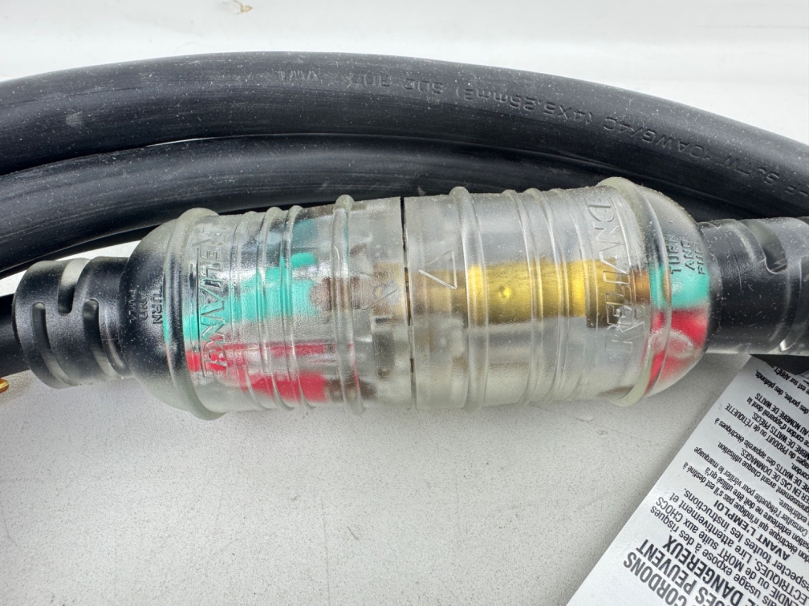 Reliance Controls PC3010M Generator Power Cord 30-Amp L14-30 10 Foot