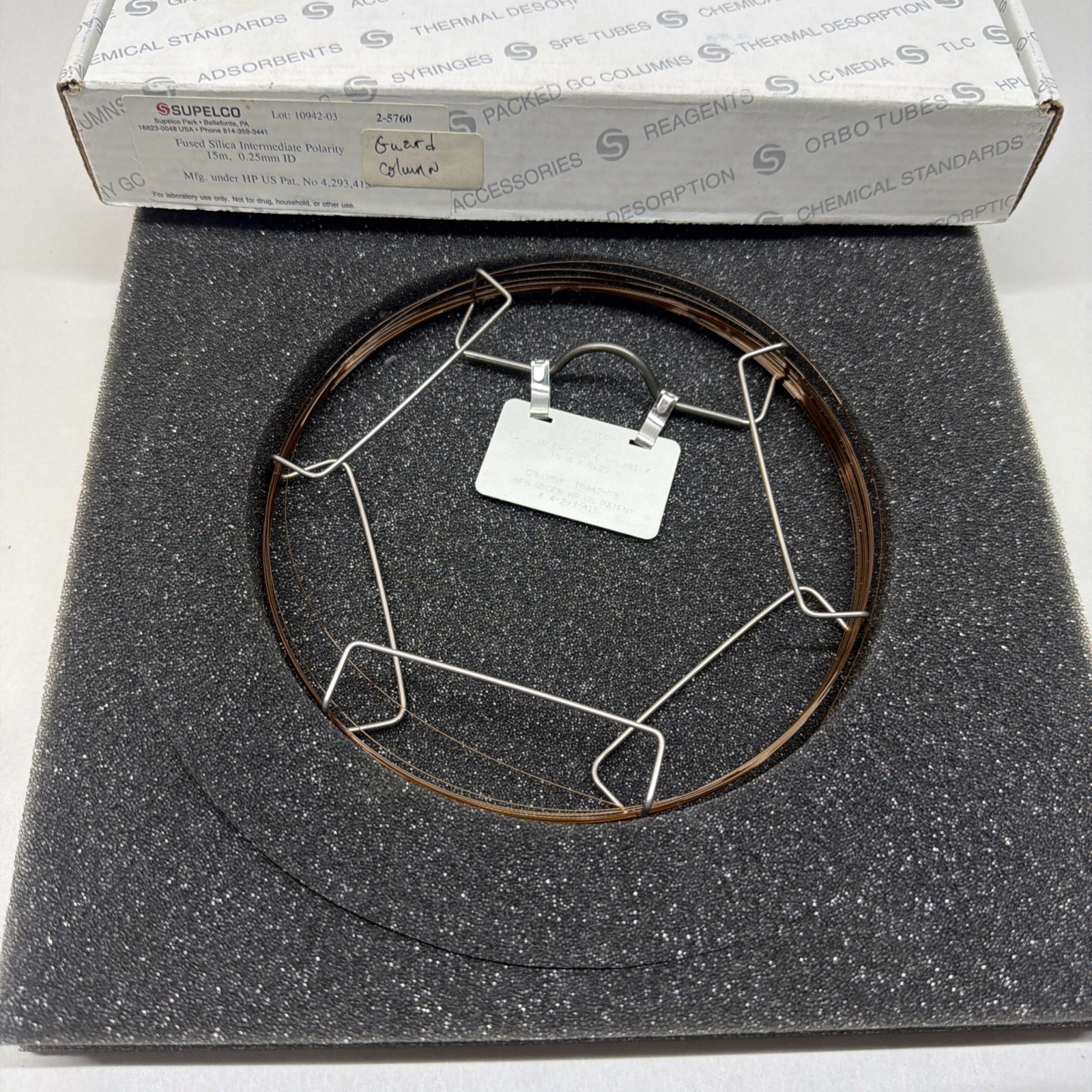 Supelco 2-5760 Fused Silica Intermediate Polarity 15m x 0.25mm ID Guard Column