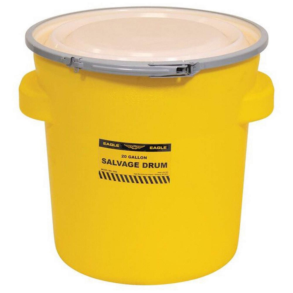 EAGLE 1654 Salvage Drum,Yellow,0.18in 4RF63