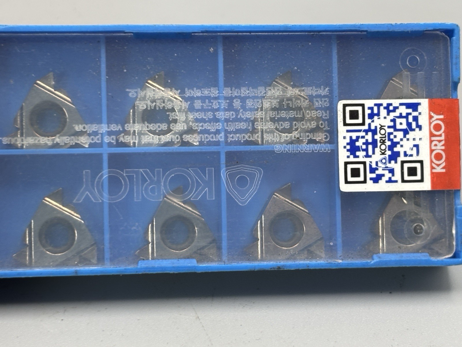 Korloy 16ER AG60 H01 Carbide Threading Inserts External TPI 8-48 (Box of 10)