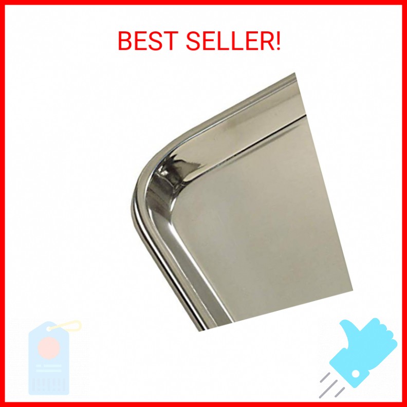 Grafco Stainless Steel Instrument Tray, Medium Size, Metal Surgical Mayo Tray fo