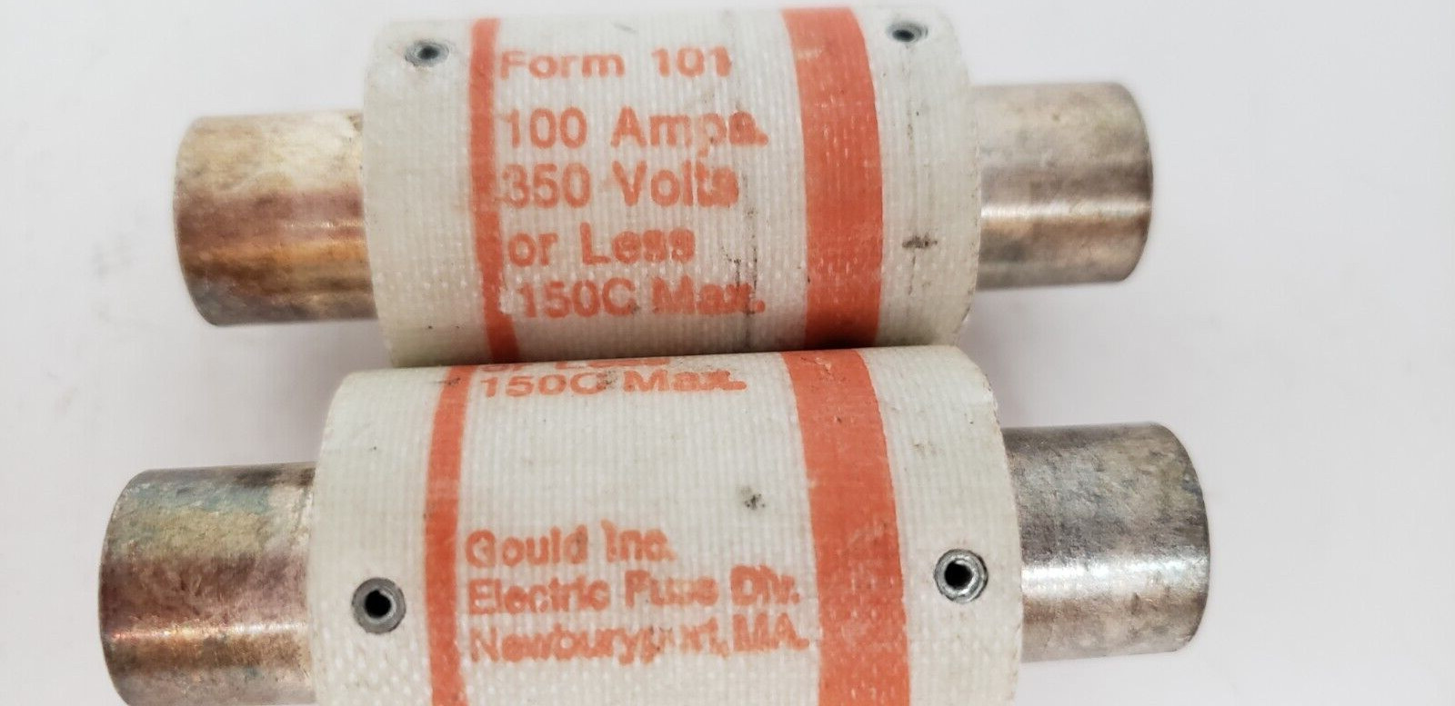 GOULD SHAWMUT AMP-TRAP A35P100 FUSE, TYPE 183 100 AMPS 350 VOLTS (LOT OF 2) NNB