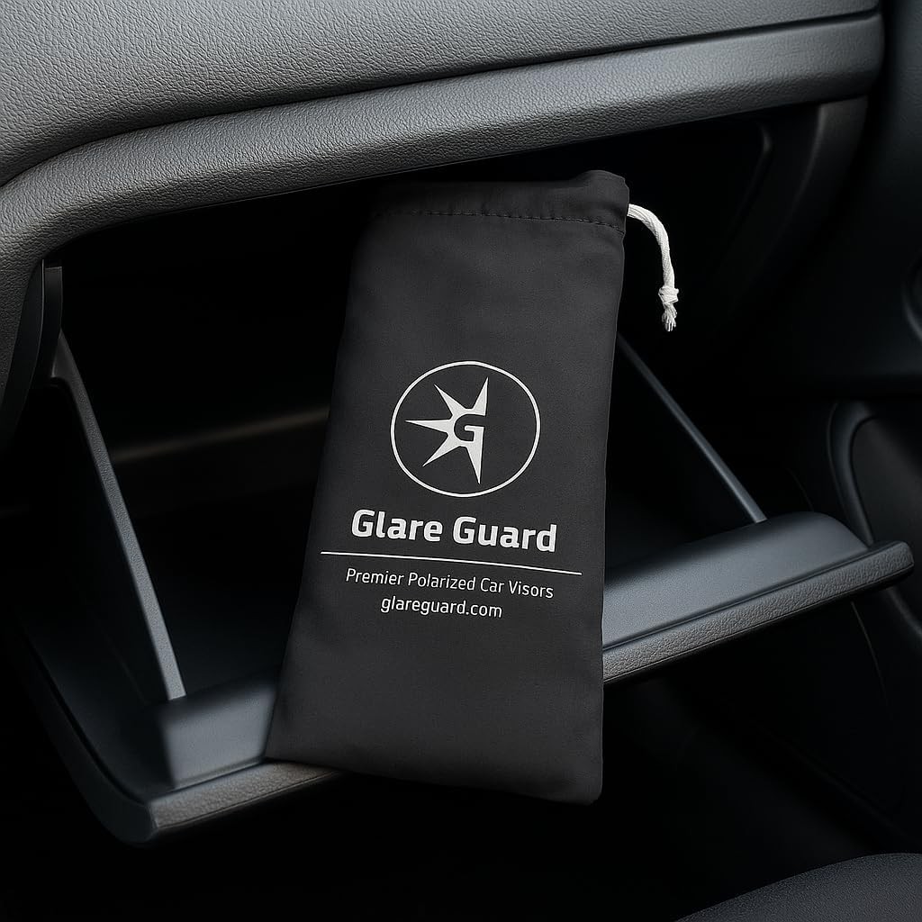 Glare Guard Professional-Grade Polarized Sun Visor Extender –Anti-Glare Sun Glar