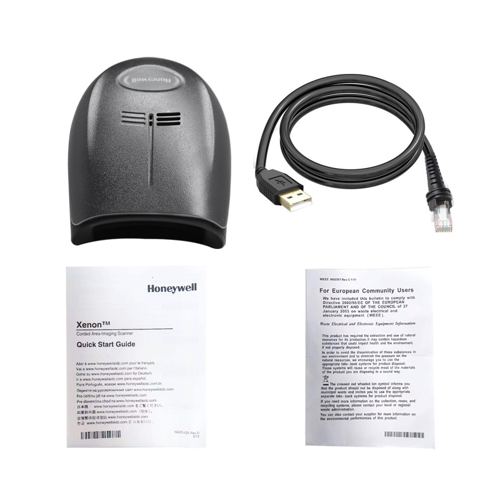Honeywell Xenon 1950GSR Wired 1D 2D Image Barcode Scanner Reader w/ USB Cable