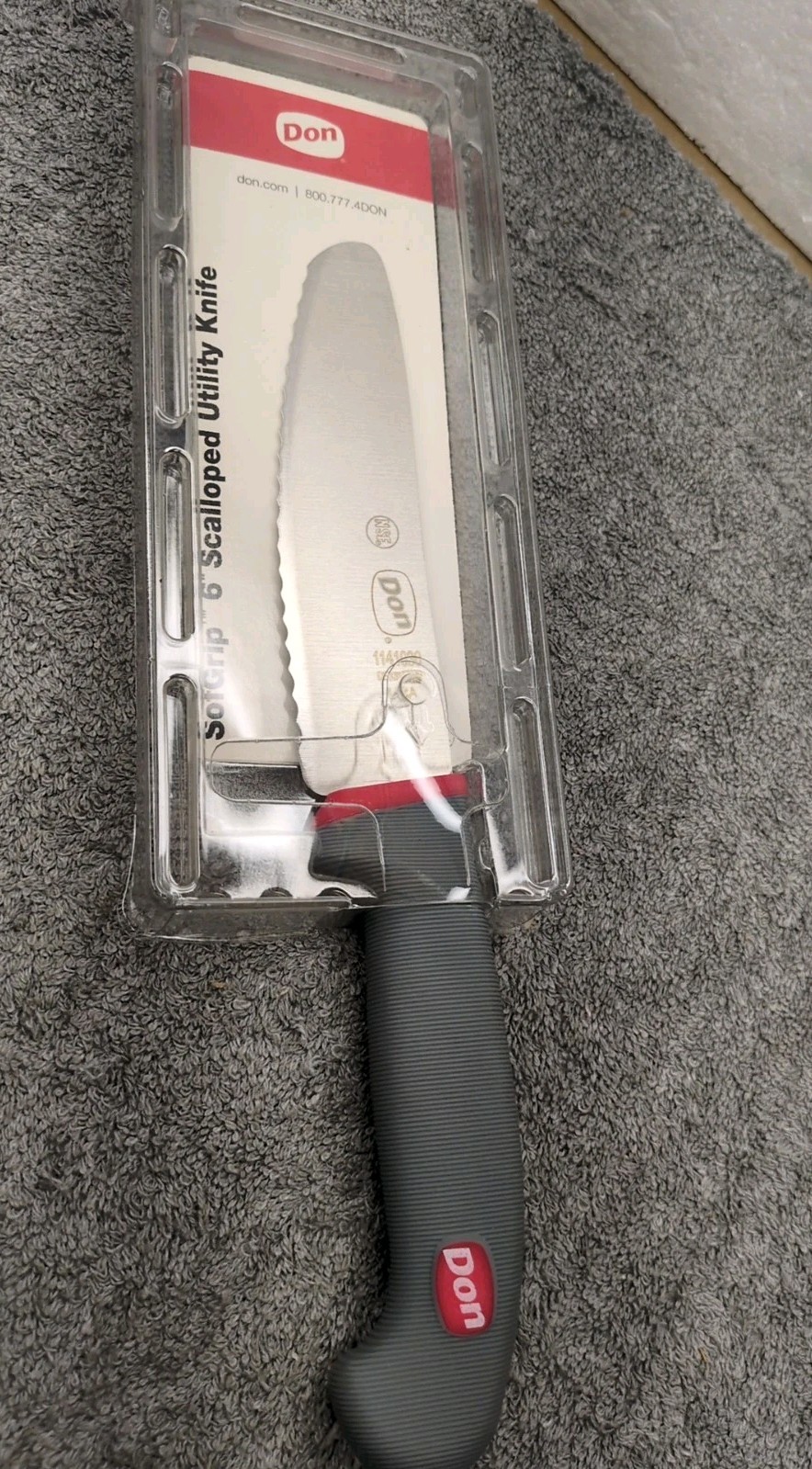 Don 1141930 Dexsteel Sofgrip 6″ Scalloped Utility Knife Dexter 30169 Gray X1