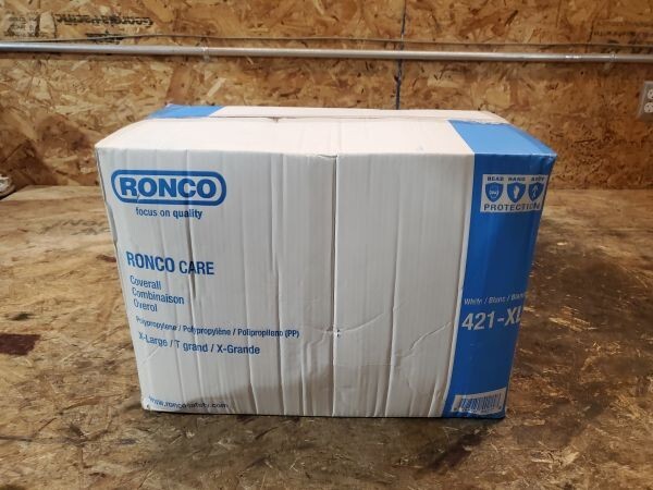 Ronco Care 421-XL X-Large White Non woven Polypropylene With Hood Case of 50