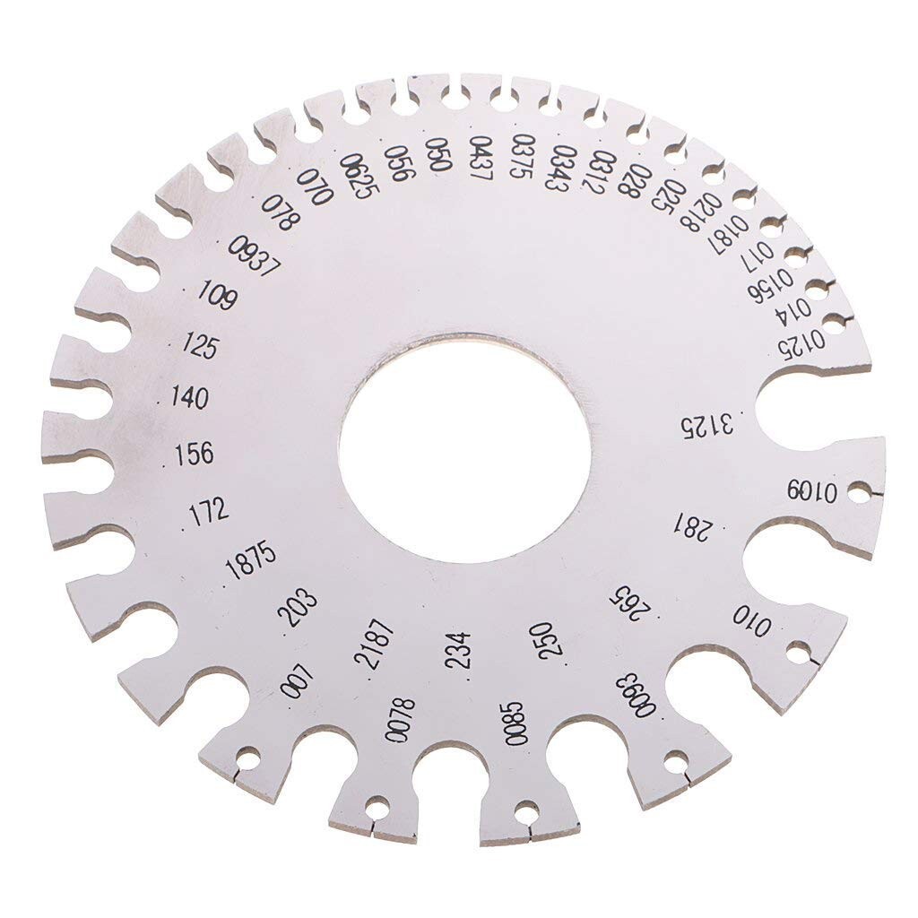 Round Thickness Stainless Steel Wire Gauge Diameter Gage Metal Inch Measurement