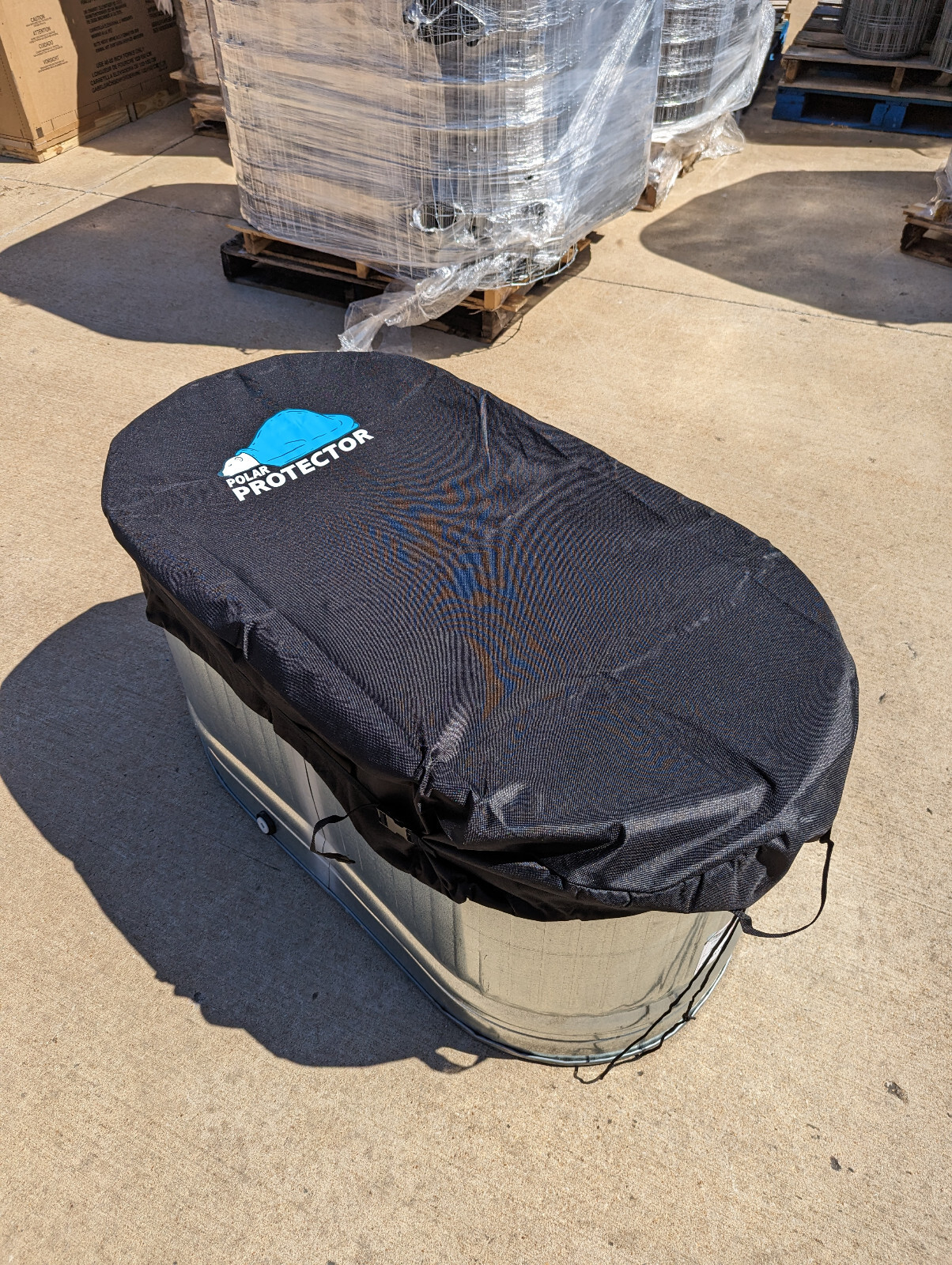 2X2X4 Galvanized Stock Tank Cover Ice Water Therapy Ice Bath Cover Waterproof