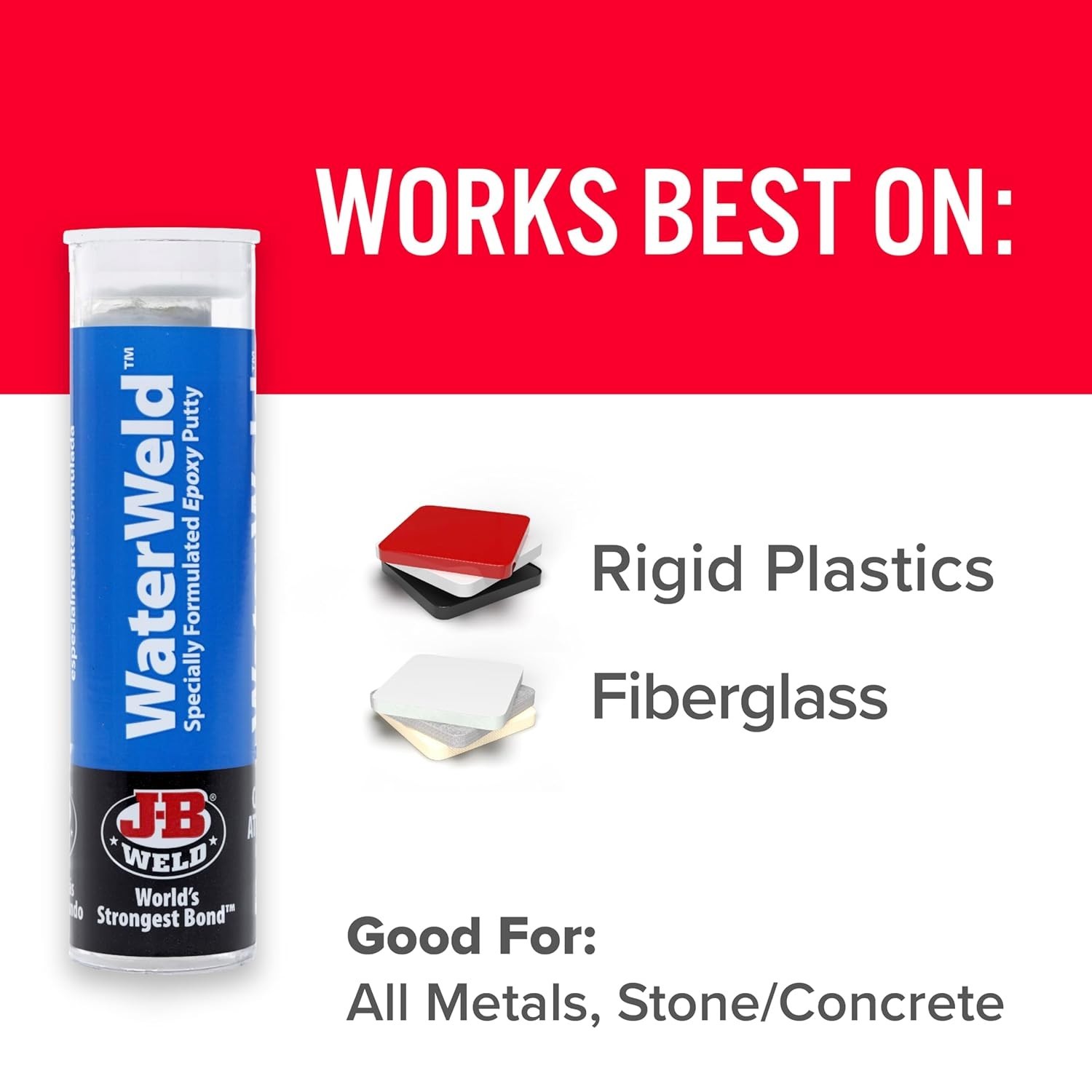 Versatile 2 oz WaterWeld Epoxy Putty Stick – Quick Drying, Waterproof Solution