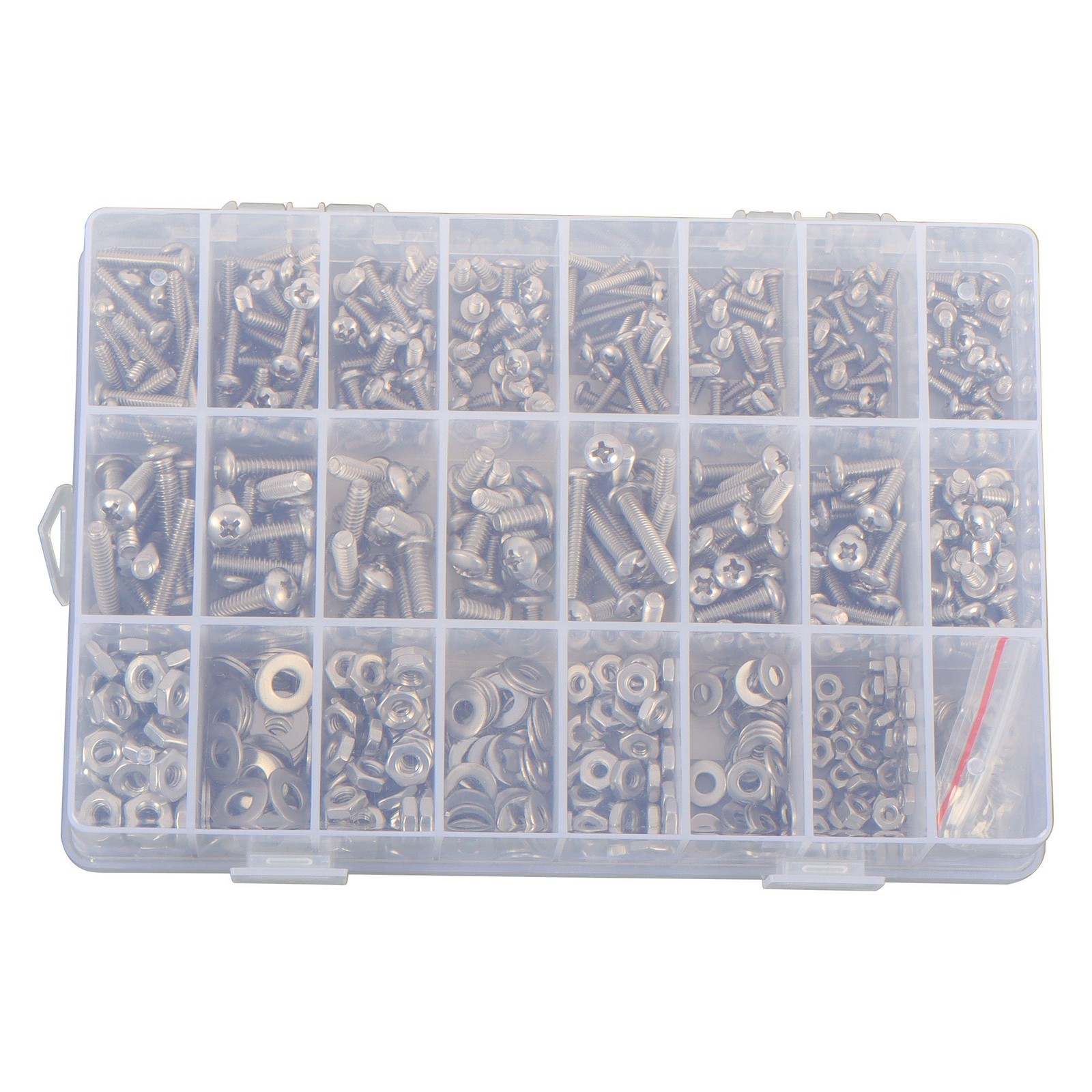 710pieces Machine Screw Assortment Assorted Nuts Bolts and Flat Washers Kit