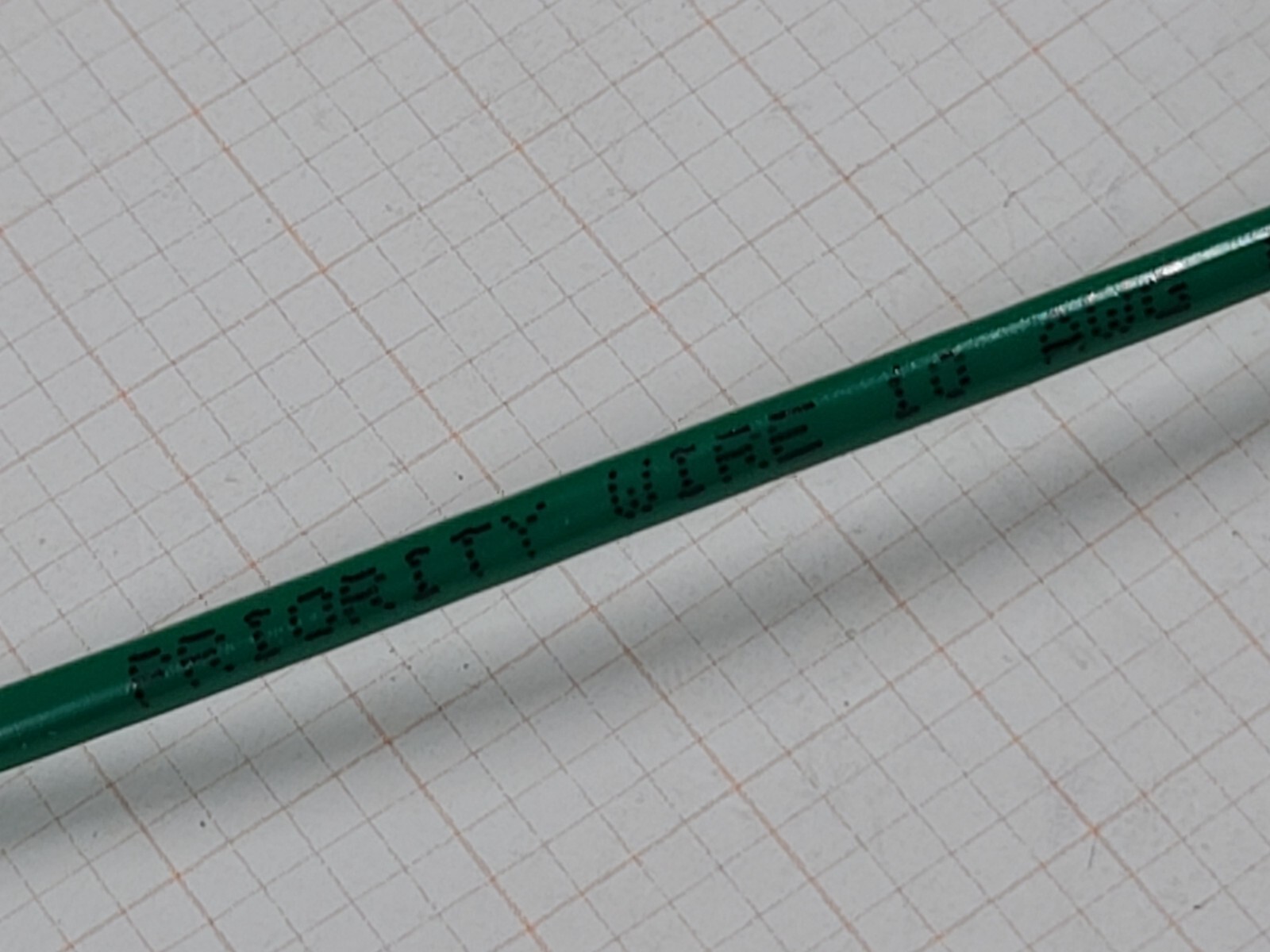 Priority Wire & Cable #10awg Solid Copper 30mil PE 30V Tracer Wire Green /100ft
