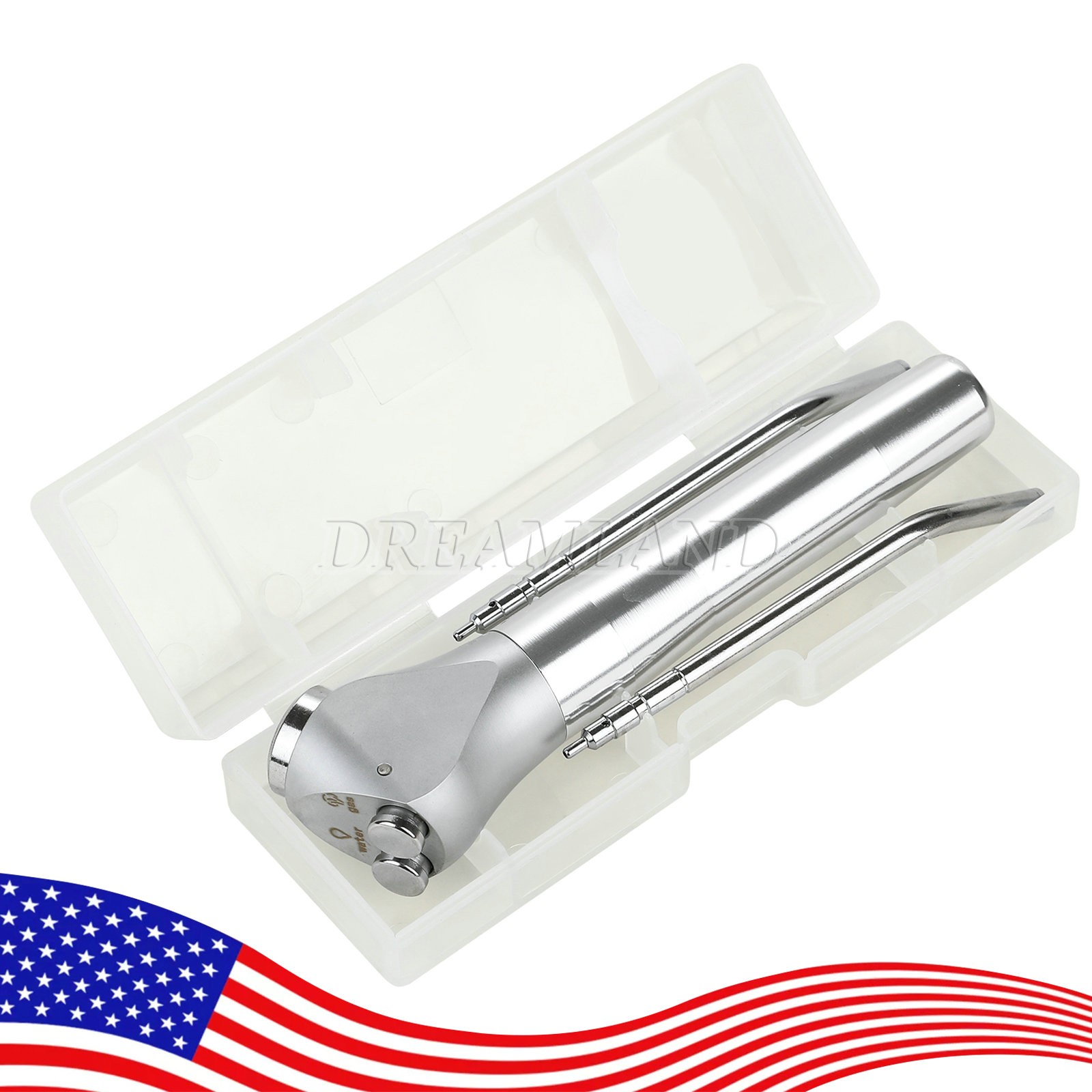 1-20*Dental Air Water Spray Triple Syringe 3 Way Handpiece w/ Nozzles Tips Tubes